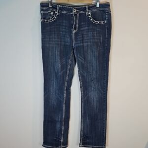 L.A. Idol Size 15 Straight Leg Jeans - Dark Blue